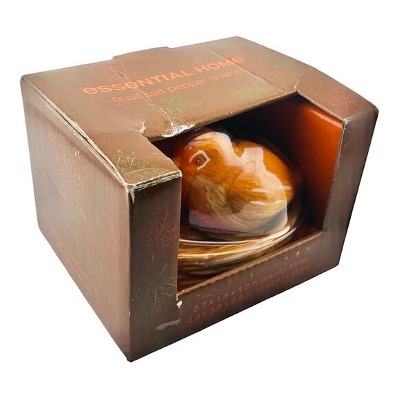 Essential Home Quail Salt and Pepper 3 Pc Set with Nest Ceramic 2.25" NRFB - Picture 7 of 11